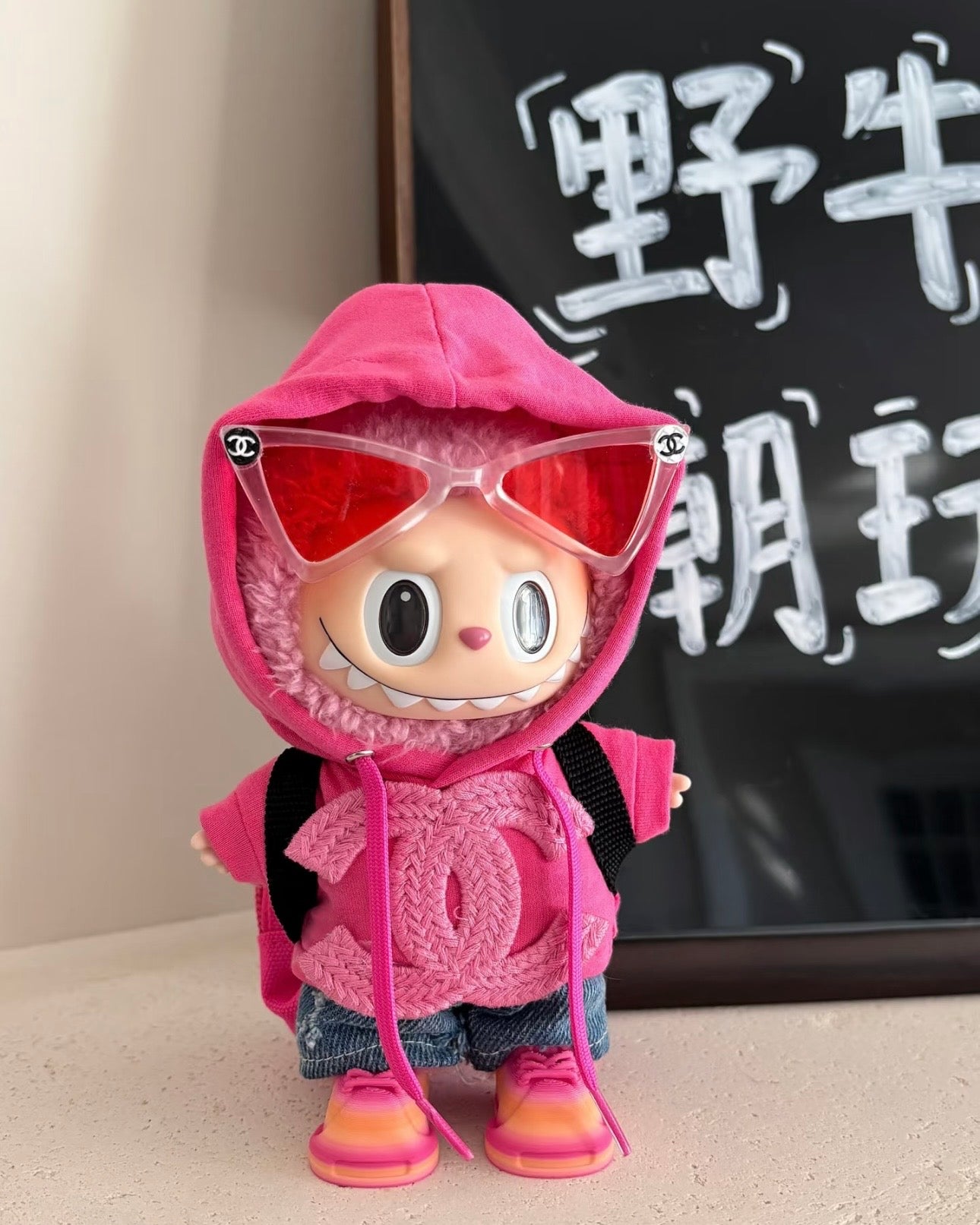 Labubu Outfit Pink Set · 5 Pieces (Fits V1 & V3)