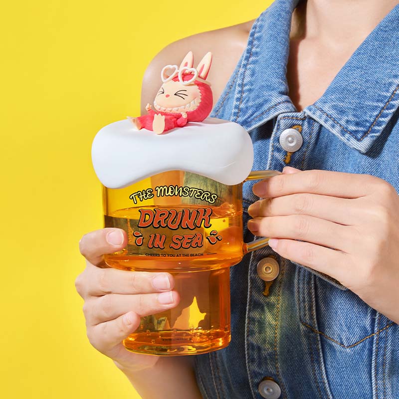 POPMART The Monsters – Drunk in Sea Glass Cup (550ml)