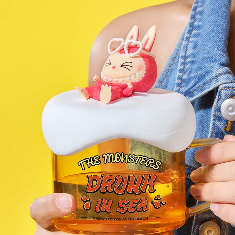 POPMART The Monsters – Drunk in Sea Glass Cup (550ml)