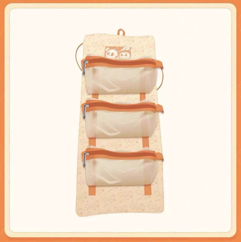 POPMART Labubu (THE MONSTERS) Travel Toiletry Bag – 3 Removable Pouches