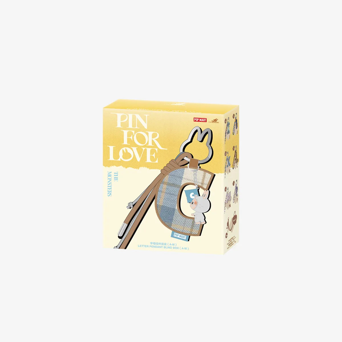 THE MONSTERS Pin for Love Series- Letter Pendant Blind Box (A-M)