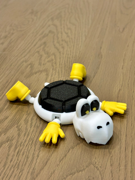 3D-Printed Dry Bone Koopa Interactive Coaster – Limbs Lift & Mouth Opens When a Cup Is Placed