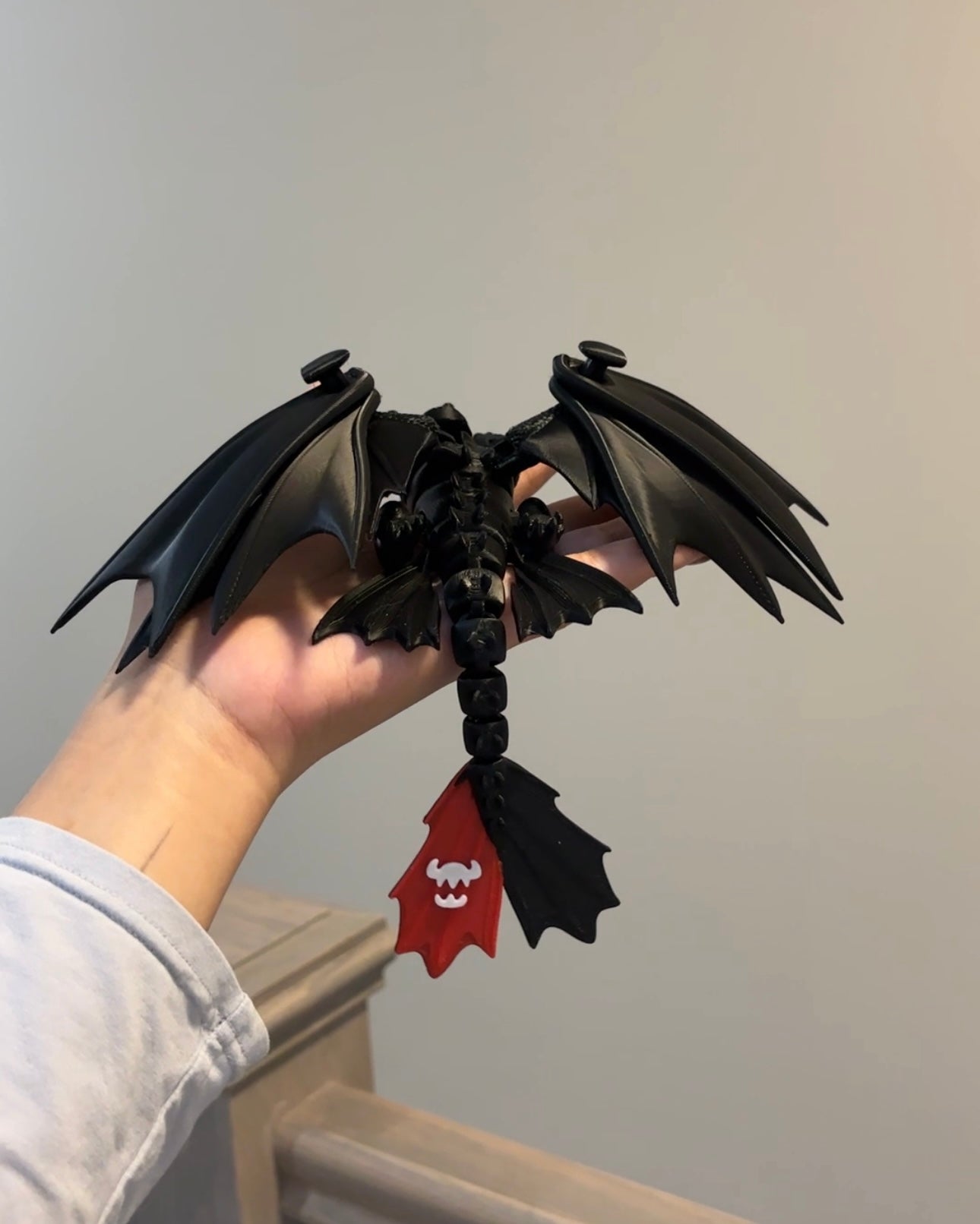 3D-Printed Toothless Figure – Fully Articulated Joints & Movable Wings