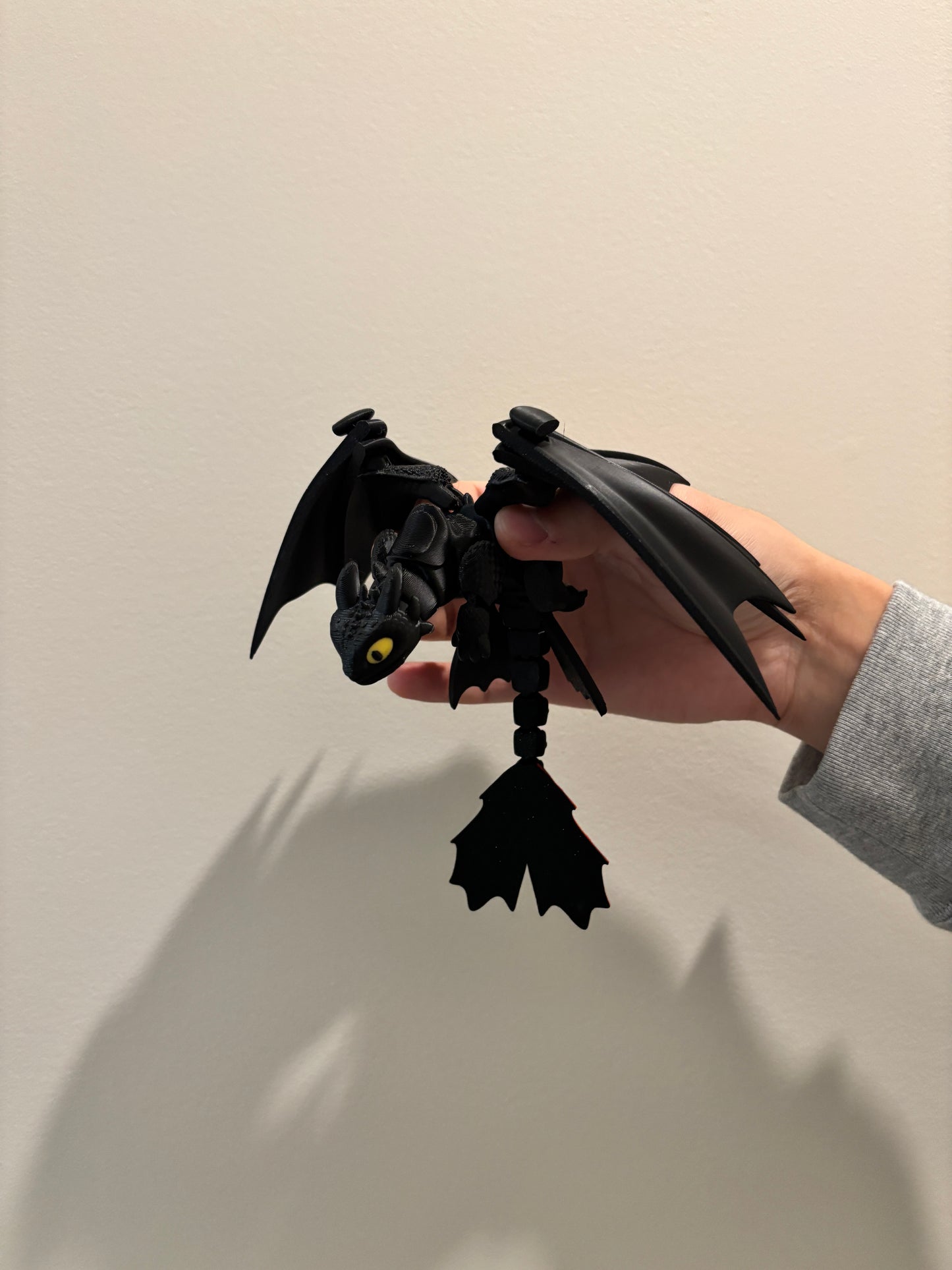 3D-Printed Toothless Figure – Fully Articulated Joints & Movable Wings