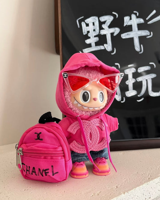 Labubu Outfit Pink Set · 5 Pieces (Fits V1 & V3)