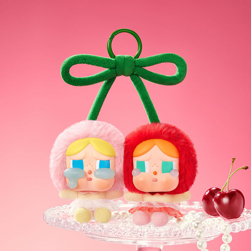 POP MART Crybaby Crying for Love Plush Hanging Card - Love you Cherry Much