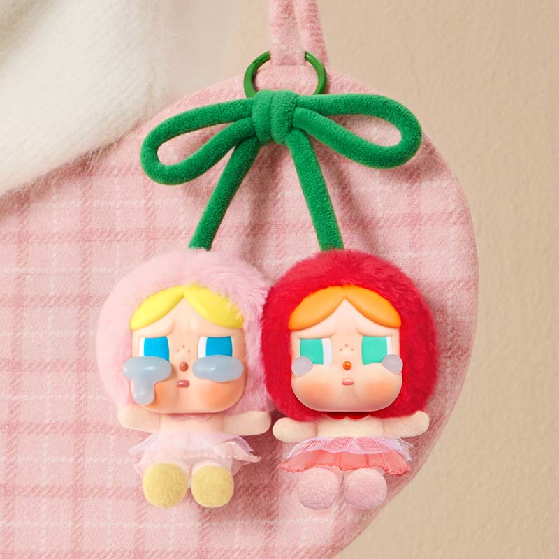 POP MART Crybaby Crying for Love Plush Hanging Card - Love you Cherry Much