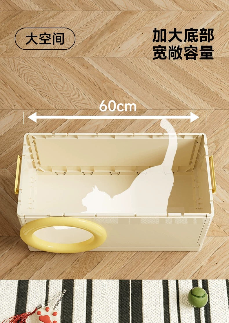 🐱 3-in-1 Cat House · Scratcher · Storage Box